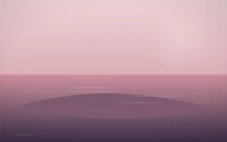 Rose Dusk Island V — colourful red, pink and purple island background, variation V