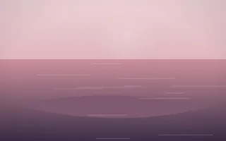 Rose Dusk Island VII — colourful red, pink and purple island background, variation VII
