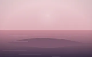 Rose Dusk Island X — colourful red, pink and purple island background, variation X