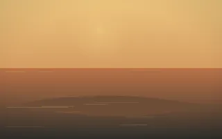 Island Signature — colourful orange, brown and grey island background