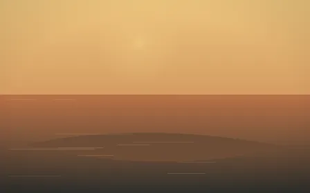 Island Signature — colourful orange, brown and grey island background