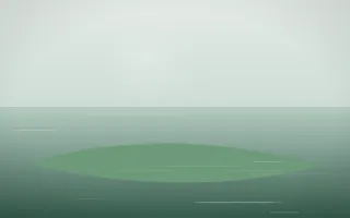 Spring Rain Island — light white and green island background