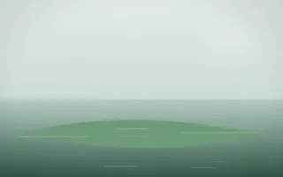 Spring Rain Island III — light white and green island background, variation III
