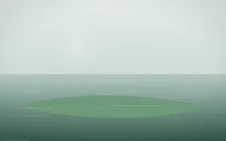 Spring Rain Island VII — light white and green island background, variation VII