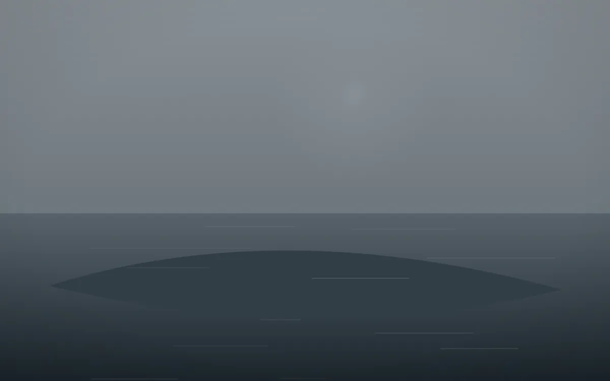 Storm Light Island — dark grey and blue island background