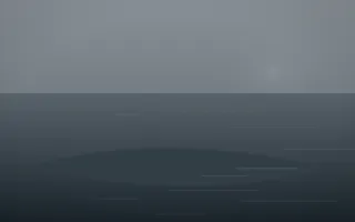 Storm Light Island II — dark grey and blue island background, variation II