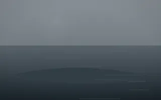 Storm Light Island III — dark grey and blue island background, variation III