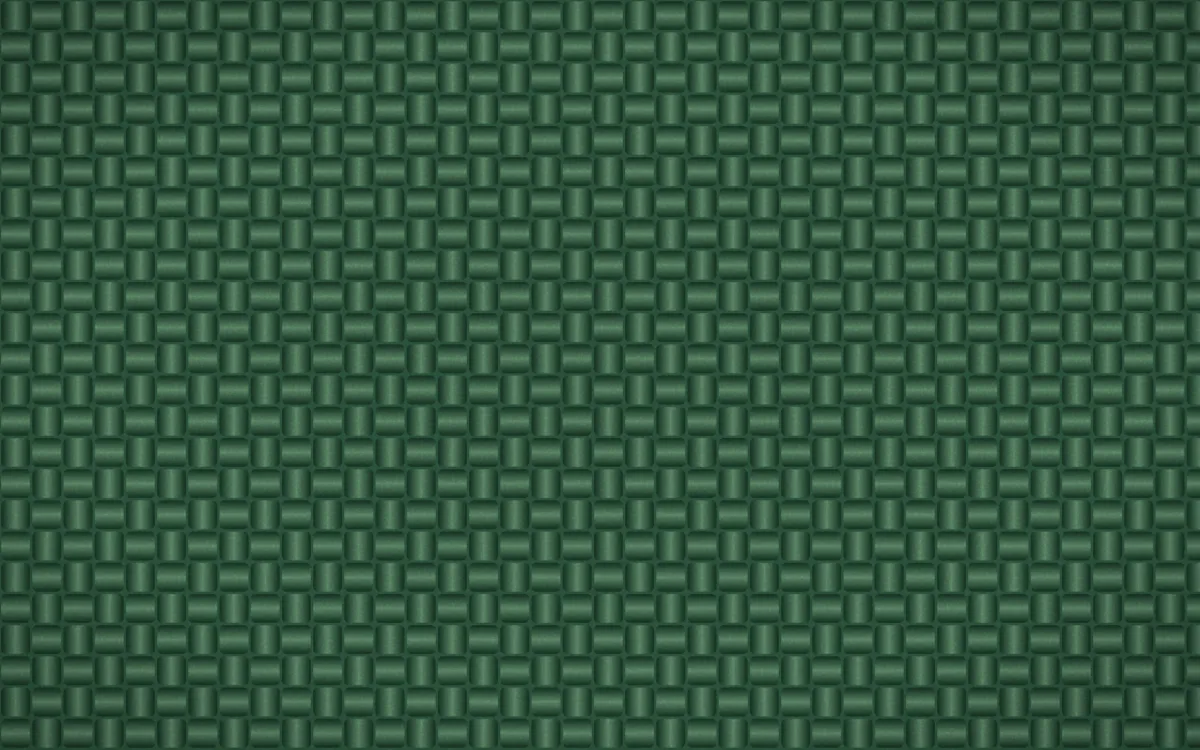 Alhambra Jade Weave — dark green jute background