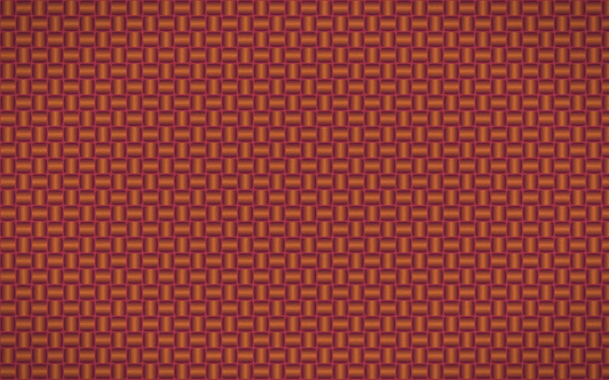 Island Punch Weave — light red, orange and pink jute background