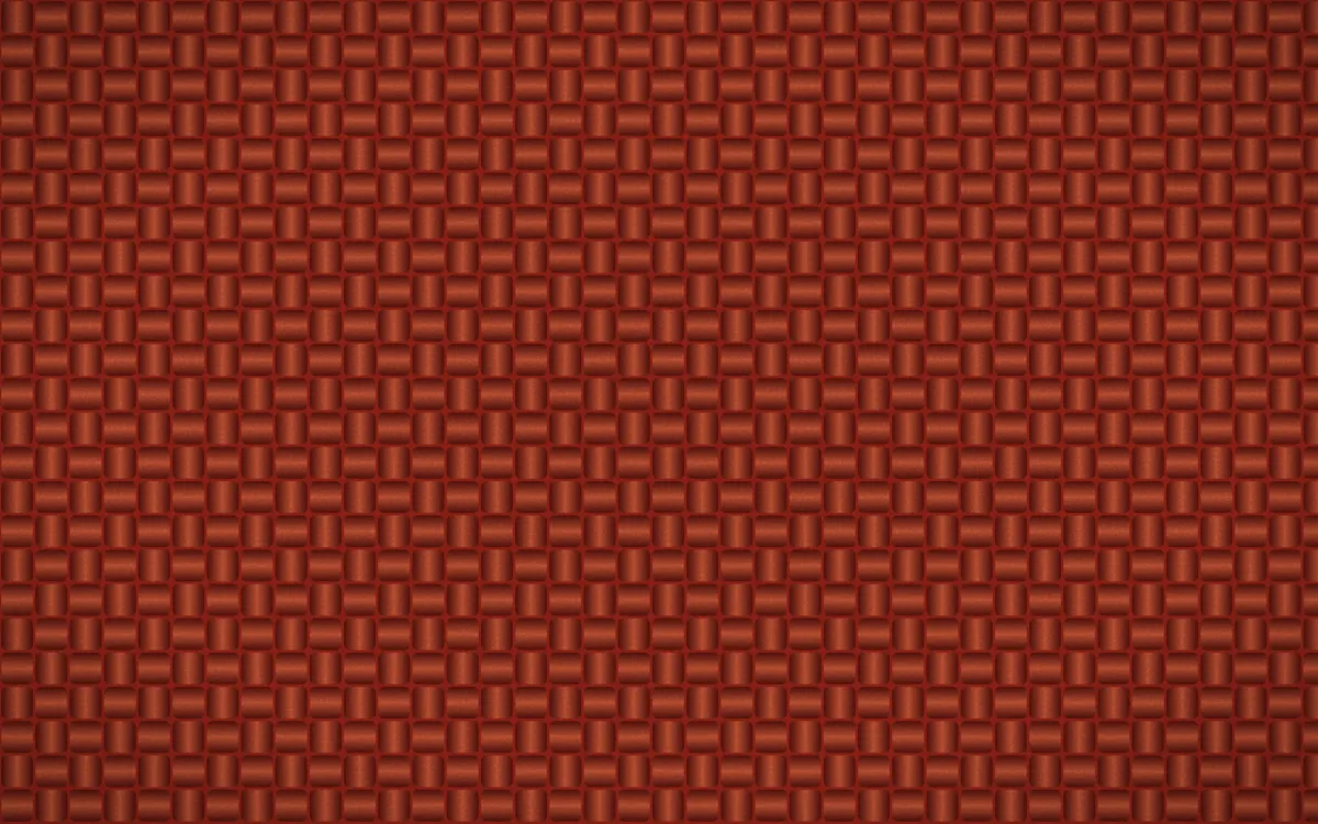 Lantern Festival Weave — dark red and orange jute background