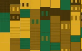 Accra Gold Strip Weave — colourful green, brown and gold strip-weave background
