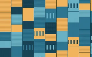 Algarve Sea Strip Weave — colourful orange, blue and teal strip-weave background