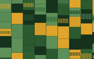 Amazônia Strip Weave — colourful gold and green strip-weave background