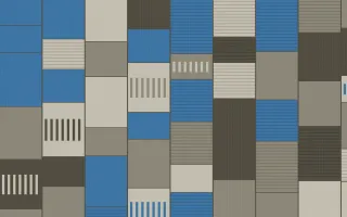 Athens Marble Strip Weave — colourful blue and yellow strip-weave background