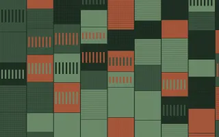 Bavarian Forest Strip Weave — colourful orange and green strip-weave background