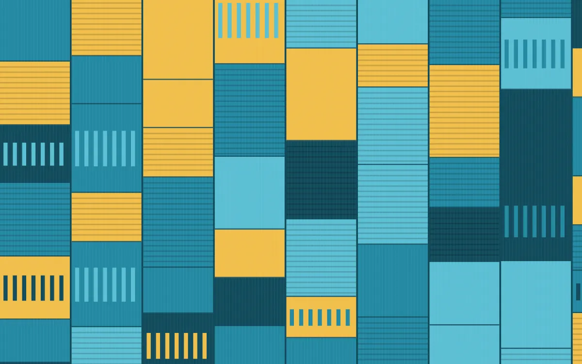 Bondi Surf Strip Weave — colourful gold and teal strip-weave background