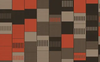 Brooklyn Loft Strip Weave — colourful red, brown and orange strip-weave background