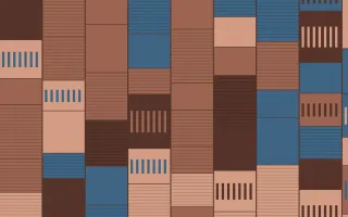 Budapest Rose Strip Weave — colourful blue and orange strip-weave background