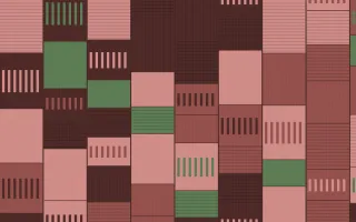 Cape Protea Strip Weave — colourful green and red strip-weave background