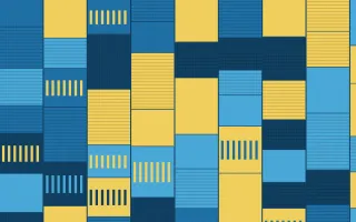 Capri Blue Strip Weave — colourful gold and blue strip-weave background