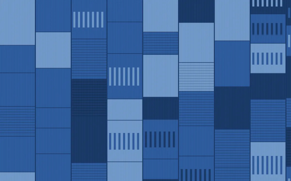 Delft Blue Strip Weave — colourful blue strip-weave background