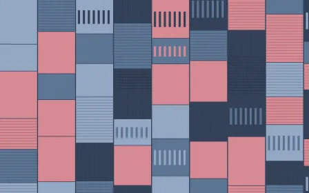 Fuji Mist Strip Weave — colourful red and blue strip-weave background