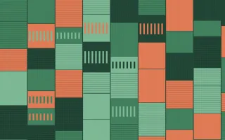 Havana Mint Strip Weave — colourful orange and green strip-weave background