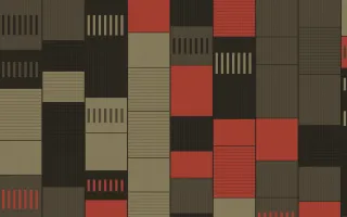 Highland Peat Strip Weave — colourful red, brown and yellow strip-weave background