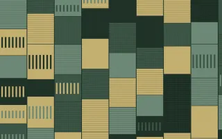 Kiwi Fern Strip Weave — colourful yellow and green strip-weave background