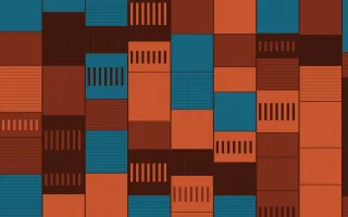 Lagos Wax Strip Weave — colourful teal, brown and orange strip-weave background