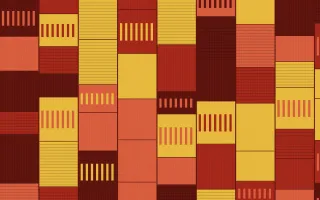 Lantern Festival Strip Weave — colourful gold, red and orange strip-weave background