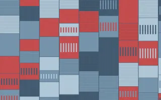 Lapland Snow Strip Weave — colourful red and blue strip-weave background