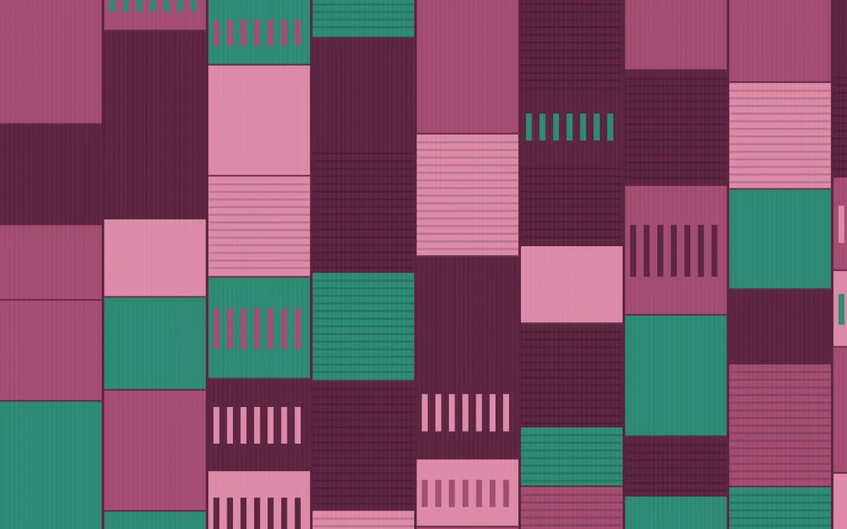 Lotus Siam Strip Weave — colourful teal and pink strip-weave background
