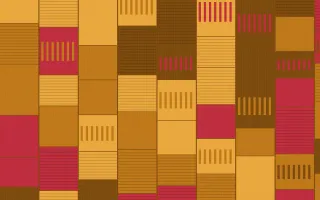 Marigold Temple Strip Weave — colourful red and orange strip-weave background