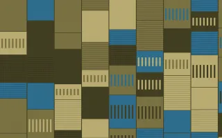 Nile Papyrus Strip Weave — colourful blue and yellow strip-weave background