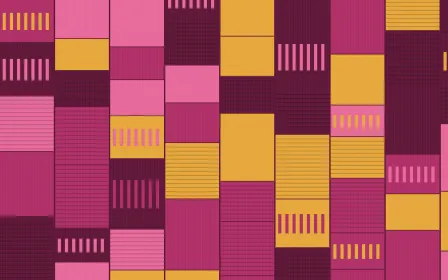 Oaxaca Pink Strip Weave — colourful gold and pink strip-weave background