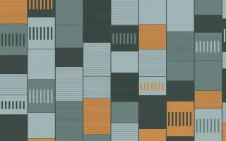 Pacific Fog Strip Weave — colourful orange and teal strip-weave background