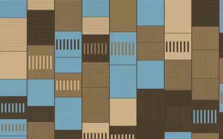 Pampas Cream Strip Weave — colourful blue and orange strip-weave background
