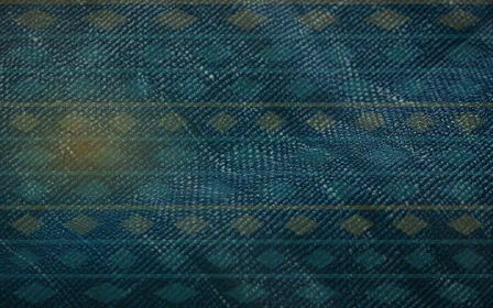 Kente Side Light — colourful gold and teal strip-weave background
