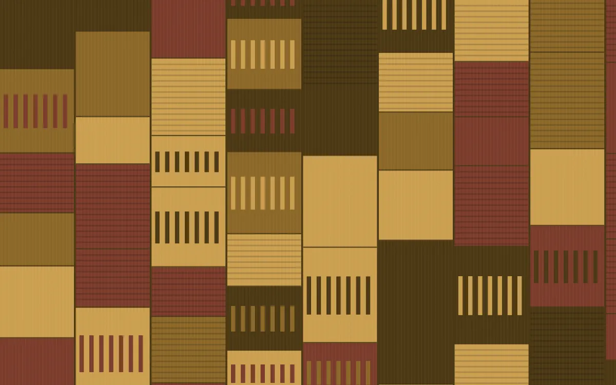 Prague Gold Strip Weave — colourful brown and gold strip-weave background