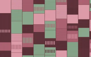 Sakura Paper Strip Weave — colourful green and red strip-weave background