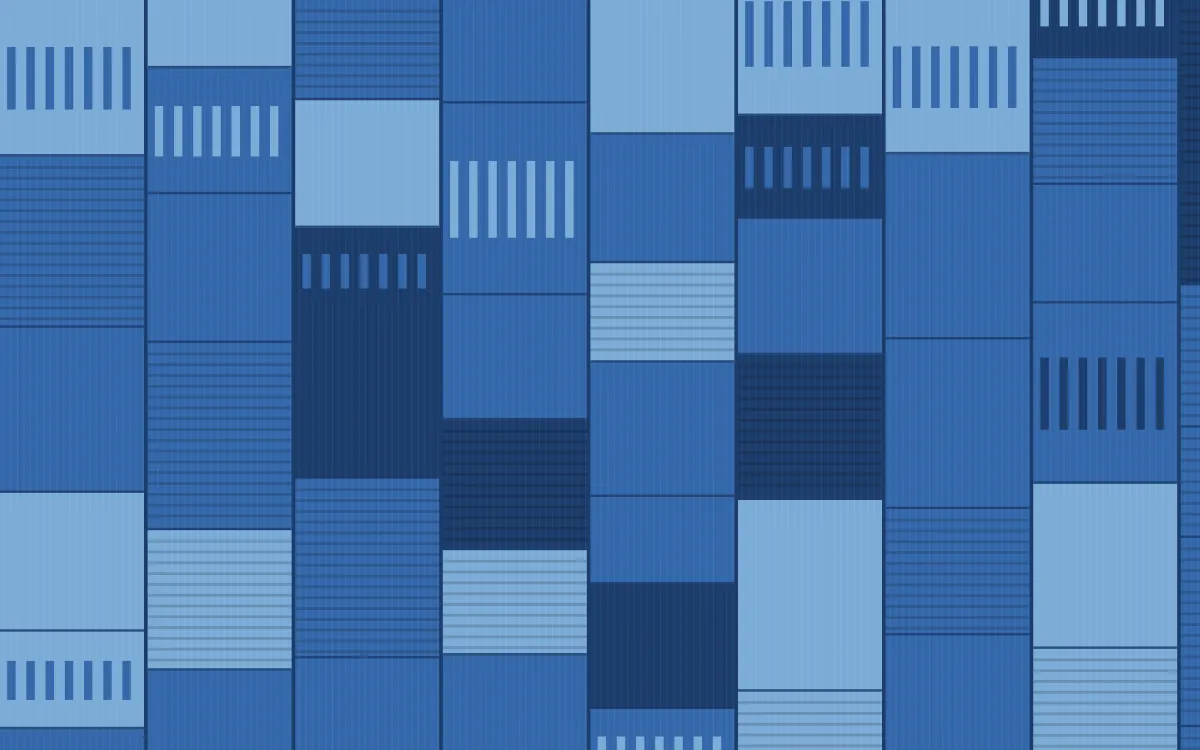 Santorini Strip Weave — colourful blue strip-weave background