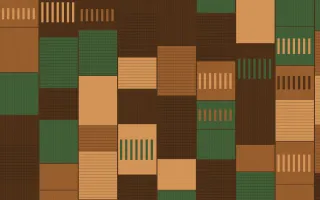 Savanna Clay Strip Weave — colourful green, brown and orange strip-weave background
