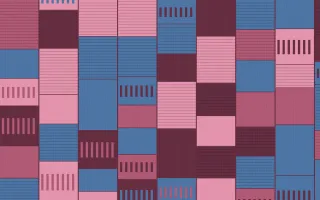 Seoul Blossom Strip Weave — colourful blue and pink strip-weave background