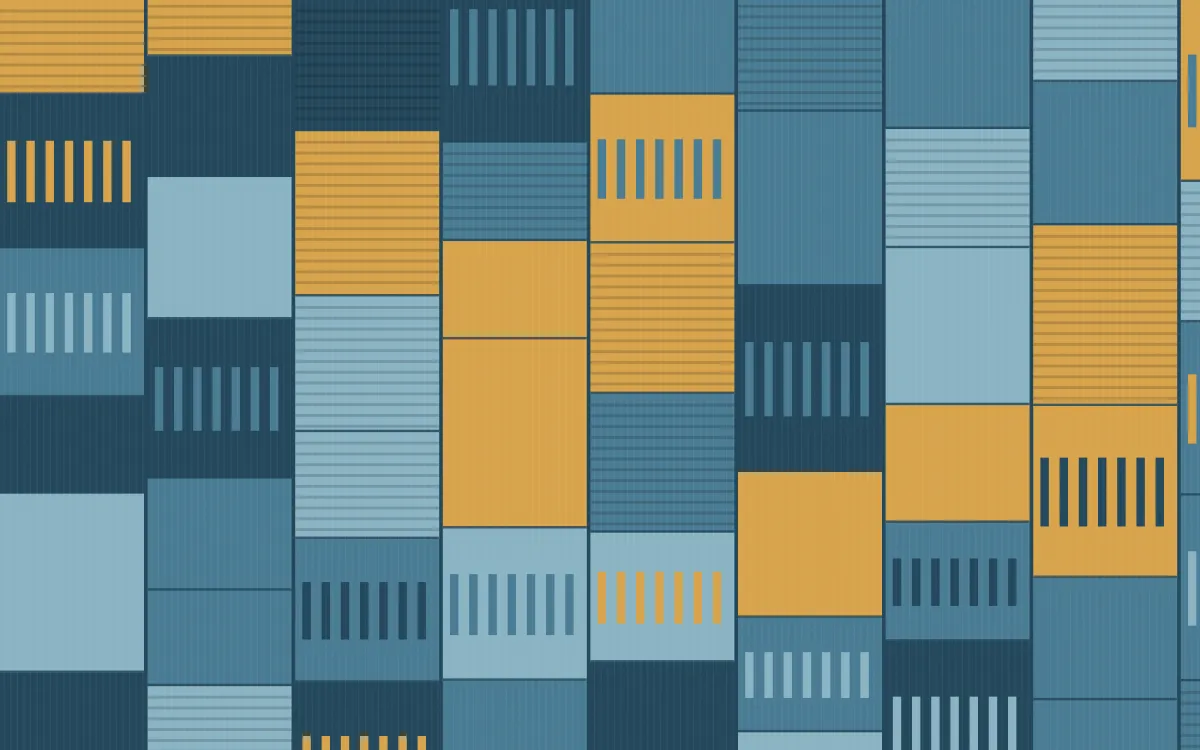Udaipur Lake Strip Weave — colourful gold and blue strip-weave background