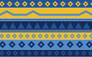 Bahia Blue Kilim — colourful blue and gold kilim background