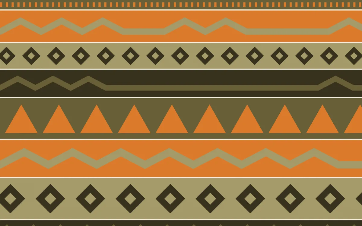 Bali Temple Kilim — colourful brown, orange and yellow kilim background