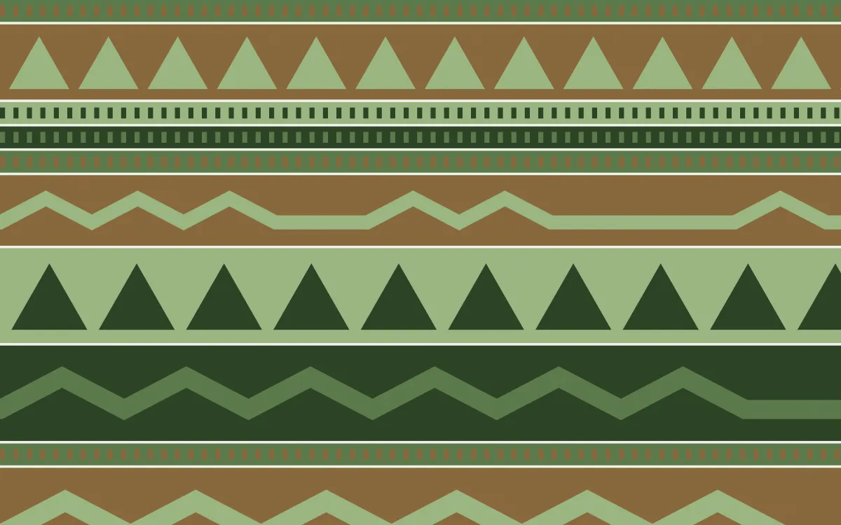 Bamboo Mist Kilim — colourful green and brown kilim background