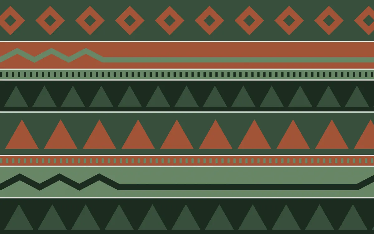 Bavarian Forest Kilim — colourful green and orange kilim background