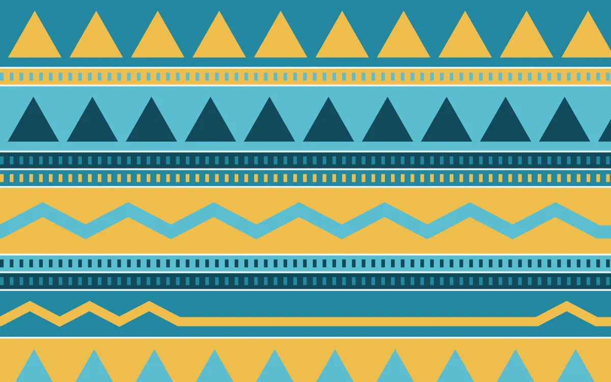 Bondi Surf Kilim — colourful teal and gold kilim background